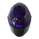Casco Shaft Pro 606Sp Racing Negro Morado Visor Iridium Morado 2